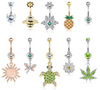 Set De Piercings Para Ombligo Yadoca
