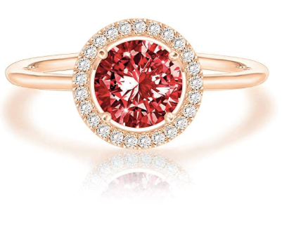 Anillo Cristal Swarovzky Rojo