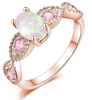 Anillo Opalo Oro Rosa CiNily