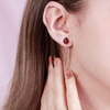 Miraculous Lady Bug Aretes .925