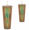 Starbucks Disney Dorado Termo Geometrico
