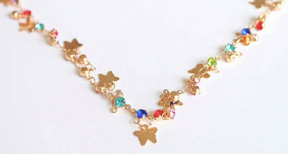 Cadena Para Lentes - Rainbow Butterfly Mariposa