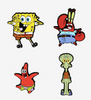 Bob Esponja Set Pin 4 Piezas