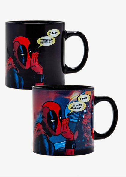 Deadpool Taza Revelación de Calor Comic