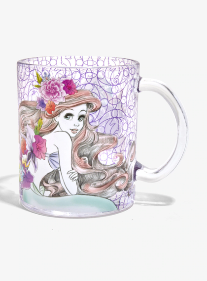 La Sirenita Taza de Vidrio Ariel