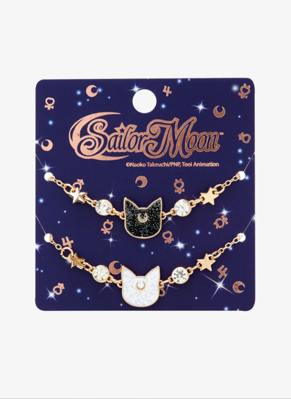 SAILOR MOON LUNA & ARTEMIS MEJORES AMIGAS SET BRAZALETE