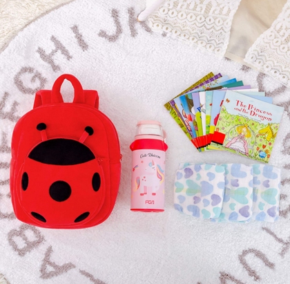Mochila Miraculous Lady Bug Felpa