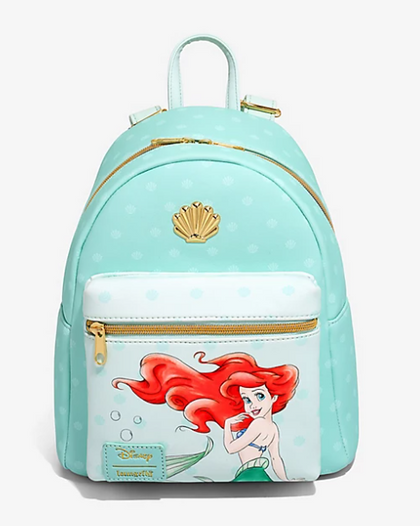 La Sirenita Mochila Ariel Conchas