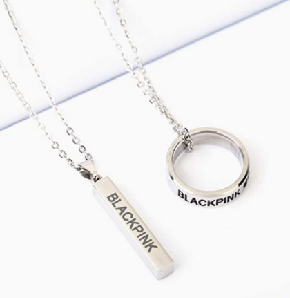 Black Pink Set Collar y Anillo