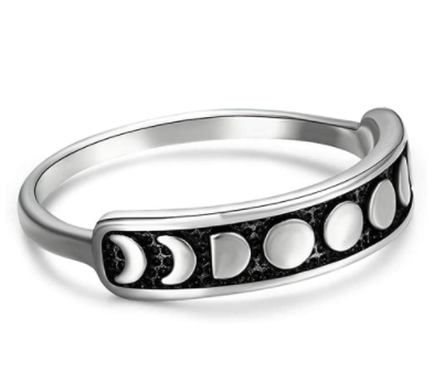 Anillo Fase Lunar Plata .925