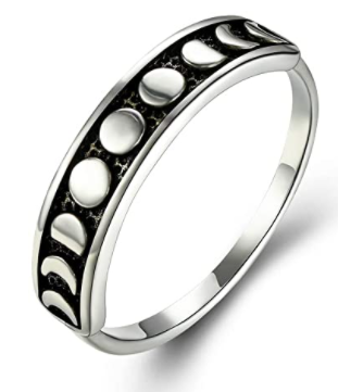 Anillo Fase Lunar Plata .925