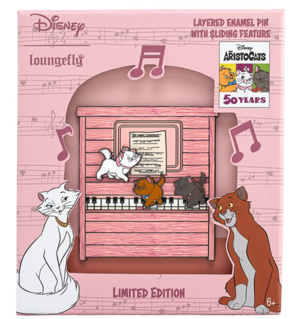 Los Aristogatos Set De Pin 50 Aniversario Piano