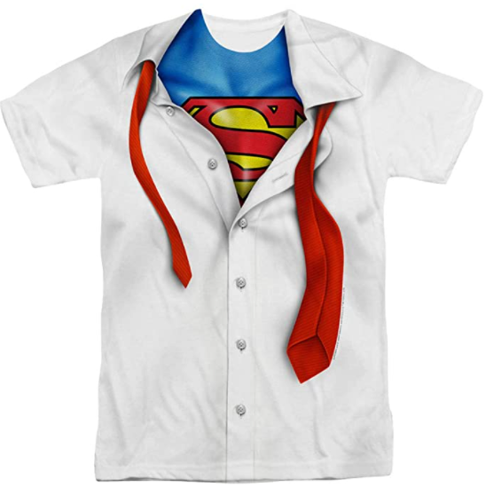  Superman - Camiseta de manga corta para hombre con cuello en V,  S : Ropa, Zapatos y Joyería