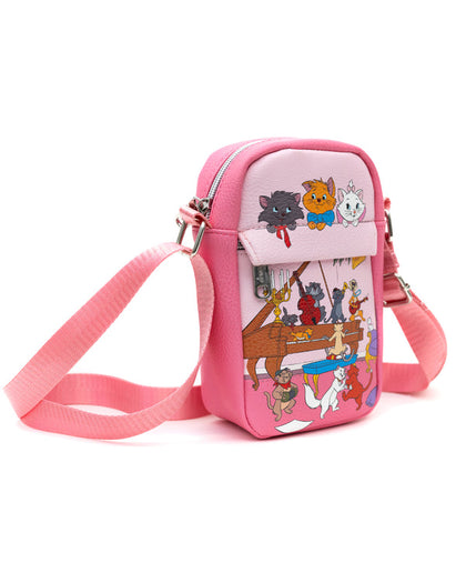 Los Aristogatos Bolsa Crossbody Rosa