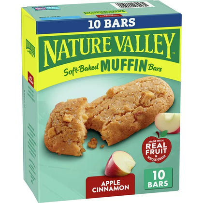 Nature Valley Soft-Baked Muffin Bars Apple Cinnamon, 12.4 oz, 10 ct