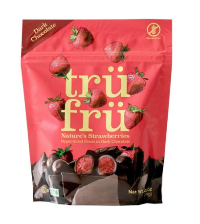 Tru Fru Hyper-Dried Strawberries Covered in Dark Chocolate - 4.2oz