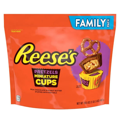 REESE'S Mini Stuffed with Pretzels Milk Chocolate Peanut Butter Candy, 16.5 Oz (Cont. 5)