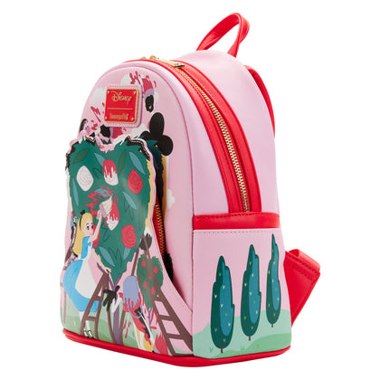 Alicia En El Pais De Las Maravillas Mochila Pintando Rosas
