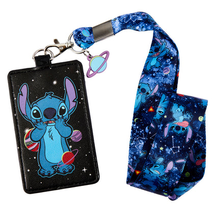Stitch Space Adventure Portagafete