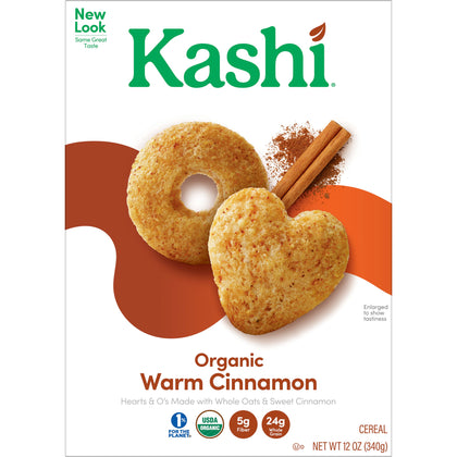 Kashi Breakfast Cereal, Warm Cinnamon, 12 Oz, Box