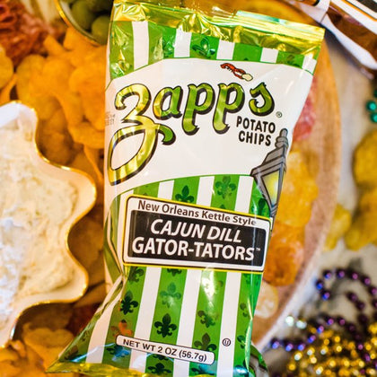 4.75 oz Zapp's Cajun Dill Gator-Tators New Orleans Kettle Style Potato Chips