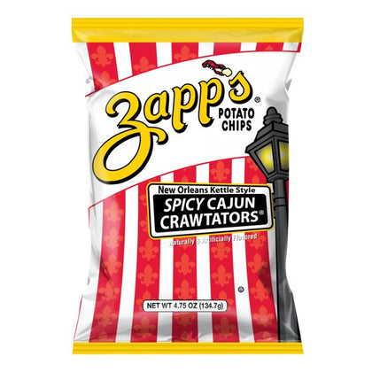 4.75 oz Zapp's Spicy Cajun Crawtators New Orleans Kettle Style Potato Chips