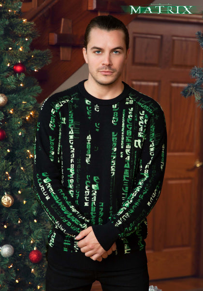 Matrix Ugly Sweater Sueter Codigo Navidad