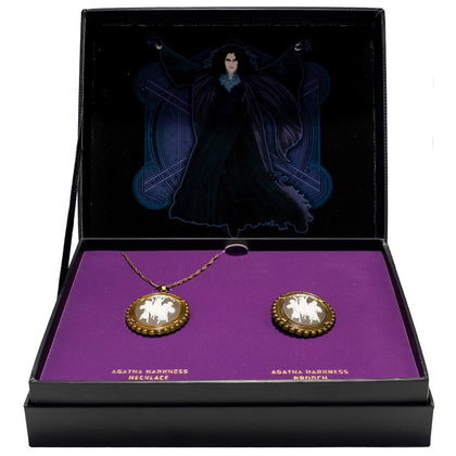 Wandavision Set De Collar y Broche Agatha PRE-ORDEN