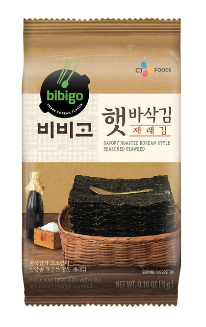 Bibigo Roasted Seaweed Snack, Korean-Style (8)