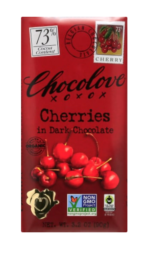 Chocolove Dark Chocolate & Cherries Chocolate Bar