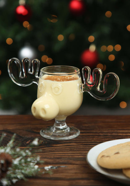Alce Taza Cristal Navidad