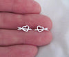 Aretes De Flecha Corazon Plata