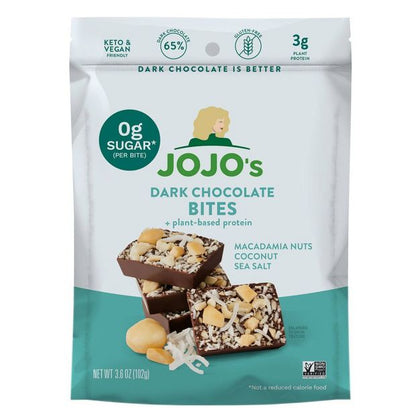 JOJO's Dark Chocolate Bites Macadamia Nuts - 3.6oz