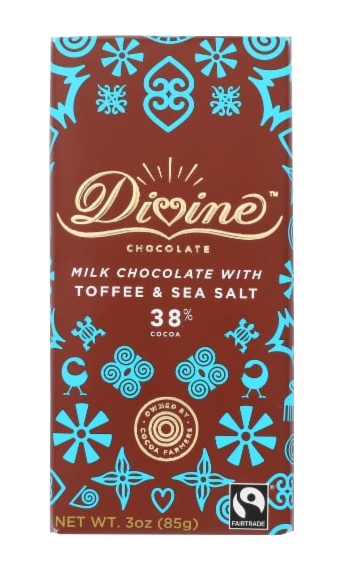 Divine 38% Cocoa Milk Chocolate with Toffee & Sea Salt