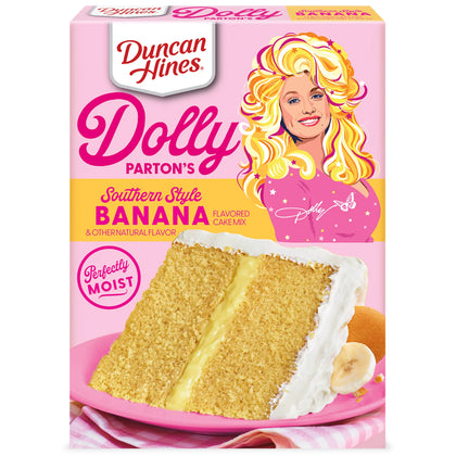 Duncan Hines Dolly Parton's Favorite Banana Flavored Cake Mix 15.25oz