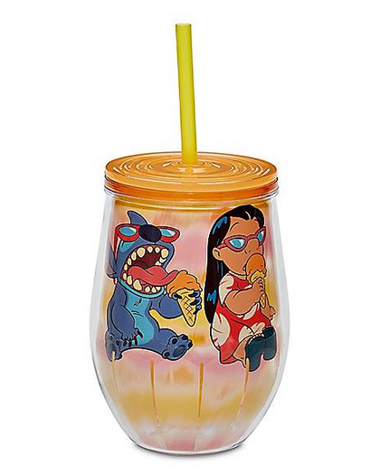 Lilo & Stitch Vaso Con Popote