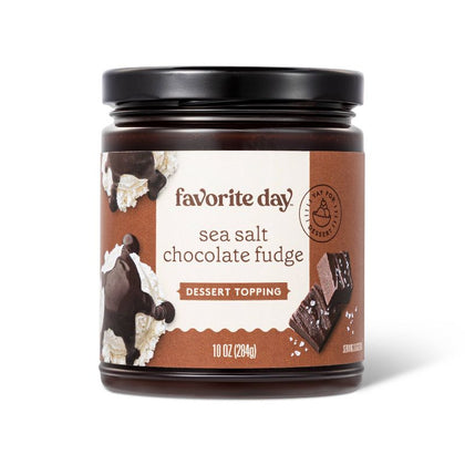 Sea Salt Chocolate Fudge Dessert Topping - 10oz - Favorite Day™