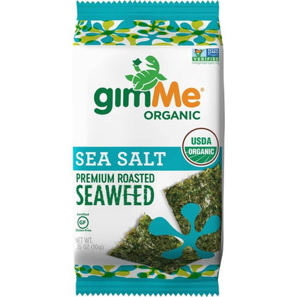 GimMe Organic Roasted Seaweed Snack Sea Salt