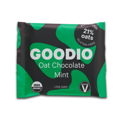 Goodio Oat Chocolate Mint Chocolate Bar