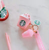 Airpod Case Starbucks Rosa