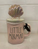 La Sirenita Taza Little Mermaid Concha Tapadera