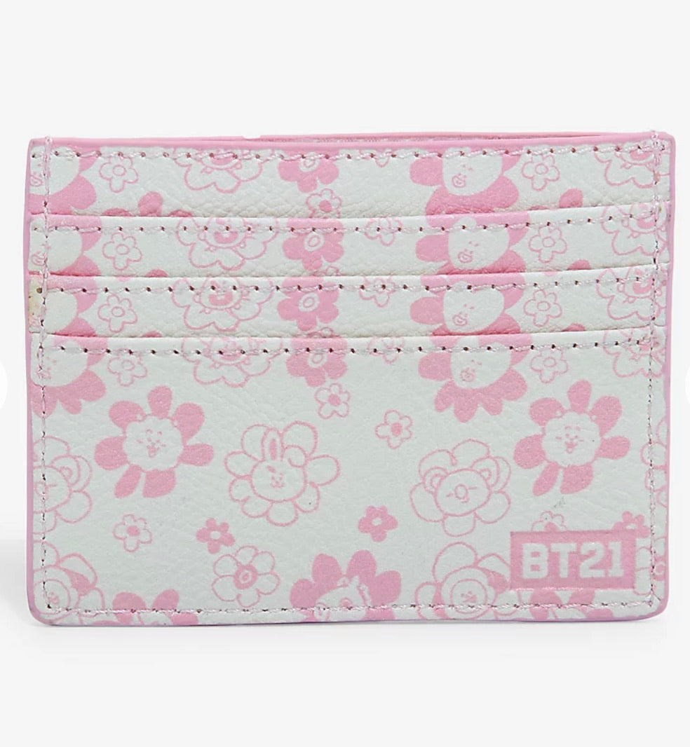 BT21 Tarjetero Flores BTS Personajes