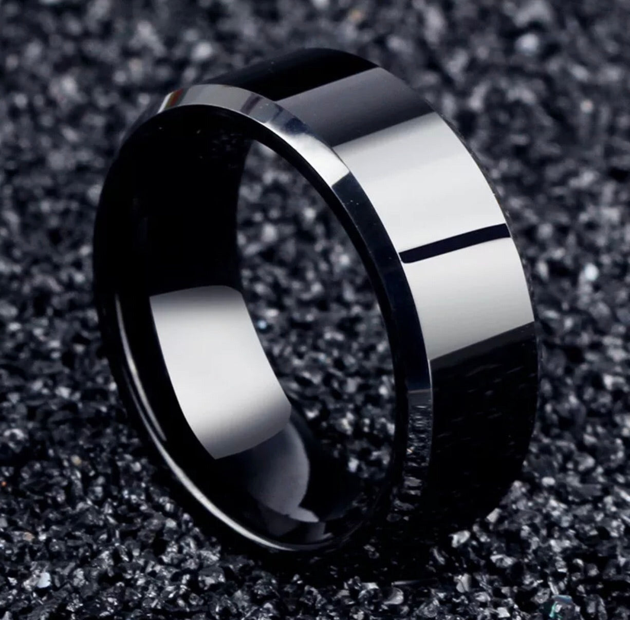 Anillo Acero Negro – Accesorios-Mexicali