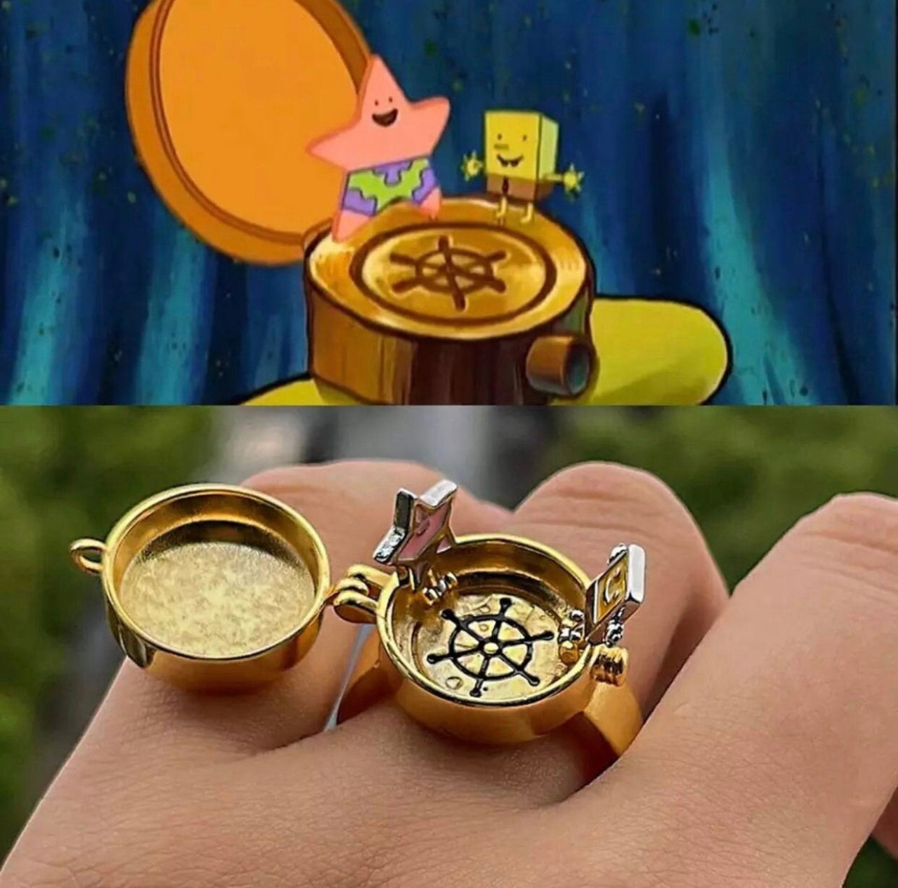 Bob Esponja Anillo Amistad Bff