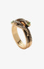 Harry Potter Slytherin Anillo Serpiente Dorada