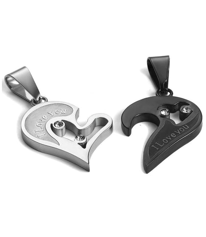 Set De Collares Corazón Pareja