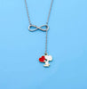 Collar Snoopy Infinito Corazón