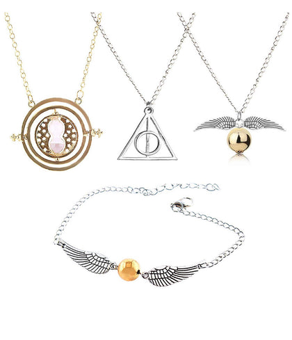 Harry Potter Paquete Collares Brazalete Snitch