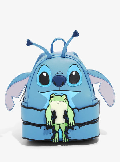 Stitch Mochila Abrazando Ranita Disney