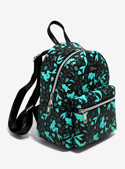 La Sirenita Mochila Ariel Silueta Cola Marina